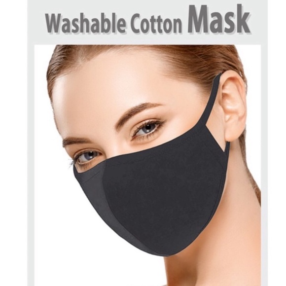 Accessories - 6 MADE IN USA, Black Washable Face Mask
